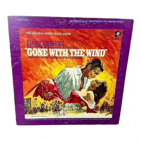 GONE WITH THE WIND ORIGINAL SOUNDTRACK NM LP W/ INSERT S1E-10ST - Picture 1 of 10